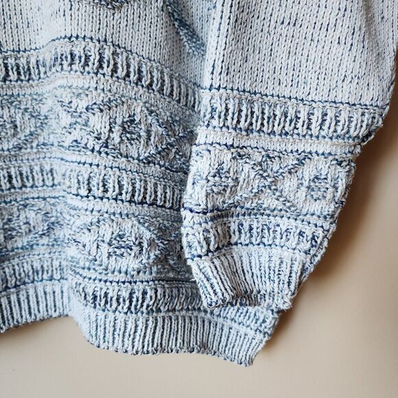 Vintage David Brett Sweater Womens Size Not Labeled XL? Cable Knit Gray Blue - Picture 3 of 7